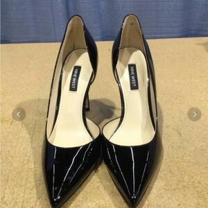 Nine West Black Patent Leather Heels